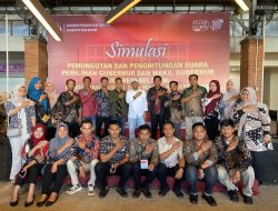 PPK dan PPS Mare Hadiri Simulasi Pemungutan dan Penghitungan Suara Pilkada Tahun 2024