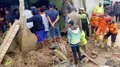 Longsor desa semangat gunung karo